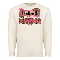 Sandshell football mama with leopard Premium Sweatshirt - Zillion Design Studio