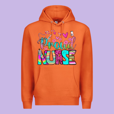 Proud Nurse Premium Hoodie Designed By Bundleandbundleshop