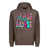 Coffee proud nurse Premium Hoodie - BundleAndBundleShop