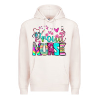 Pale Pink proud nurse Premium Hoodie - BundleAndBundleShop