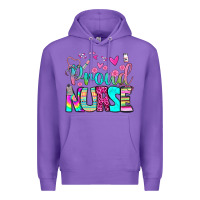 Purple proud nurse Premium Hoodie - BundleAndBundleShop