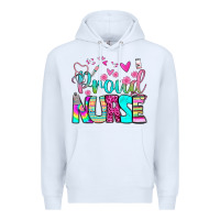 White proud nurse Premium Hoodie - BundleAndBundleShop
