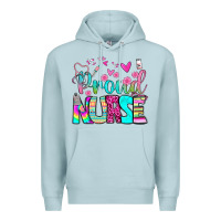 Blue Mist proud nurse Premium Hoodie - BundleAndBundleShop