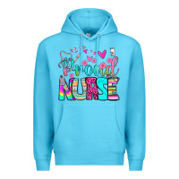 Ocean Blue proud nurse Premium Hoodie - BundleAndBundleShop