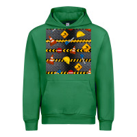 Emerald construction signs seamless pattern Urban Hoodie - BundleAndBundleShop