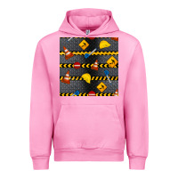 Fuchsia Pink construction signs seamless pattern Urban Hoodie - BundleAndBundleShop