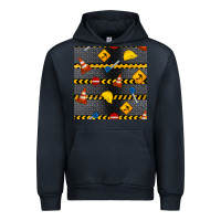 Navy construction signs seamless pattern Urban Hoodie - BundleAndBundleShop