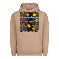 Pigment Burro construction signs seamless pattern Urban Hoodie - BundleAndBundleShop