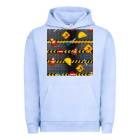 Pigment Grape Ice construction signs seamless pattern Urban Hoodie - BundleAndBundleShop
