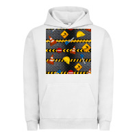 Pigment Lunar Rock construction signs seamless pattern Urban Hoodie - BundleAndBundleShop