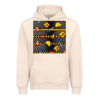 Sandshell construction signs seamless pattern Urban Hoodie - BundleAndBundleShop