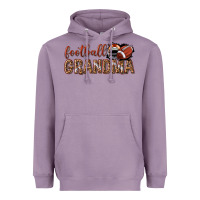 Lavender football grandma with leopard Heavyweight Hoodie - texasbilliewilder