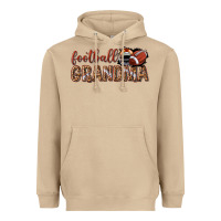 Mushroom football grandma with leopard Heavyweight Hoodie - texasbilliewilder