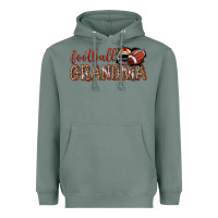 Sage football grandma with leopard Heavyweight Hoodie - texasbilliewilder