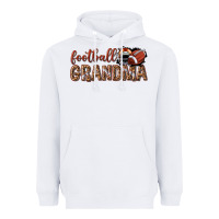 White football grandma with leopard Heavyweight Hoodie - texasbilliewilder