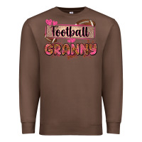 Chestnut football granny with leopard Premium Sweatshirt - Zillion Design Studio