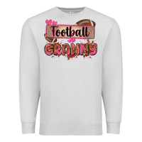 Dove Grey football granny with leopard Premium Sweatshirt - Zillion Design Studio