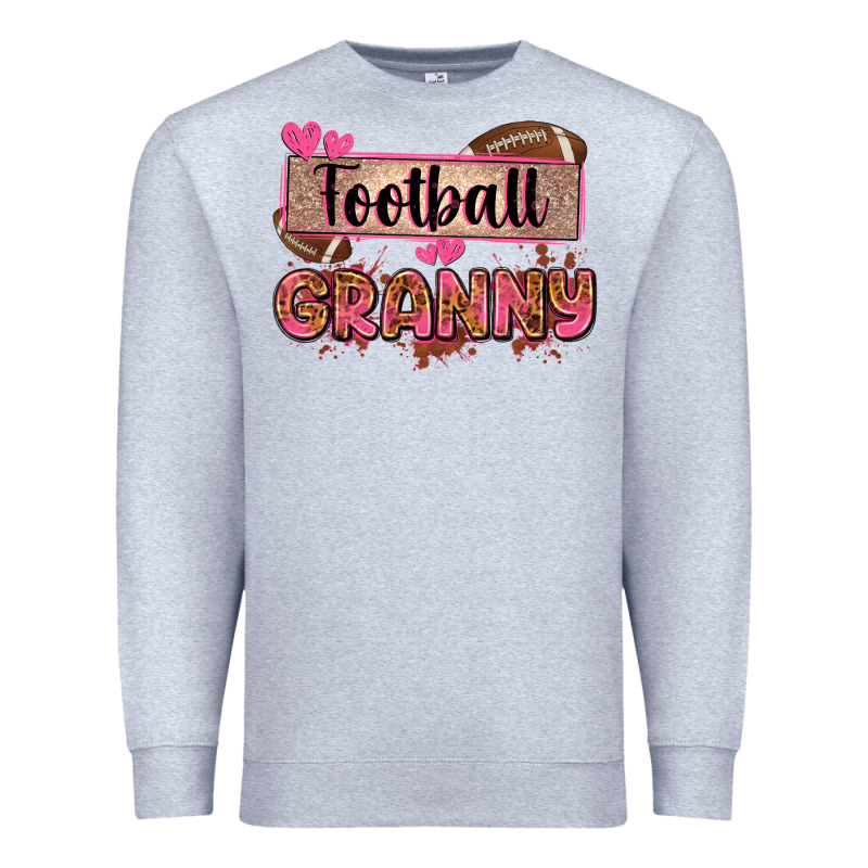 Football Granny With Leopard Premium Sweatshirt by Zillion Design Studio | Teevron
