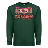 Sports Green football granny with leopard Premium Sweatshirt - Zillion Design Studio