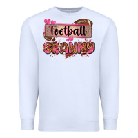 White football granny with leopard Premium Sweatshirt - Zillion Design Studio