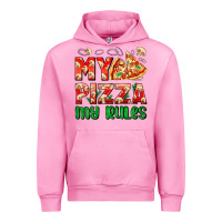 Fuchsia Pink my pizza  my rules Urban Hoodie - AdoDesignShop