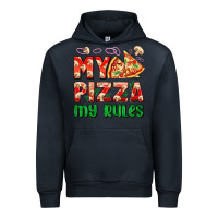 Navy my pizza  my rules Urban Hoodie - AdoDesignShop