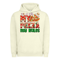 Pigment Pistachio my pizza  my rules Urban Hoodie - AdoDesignShop