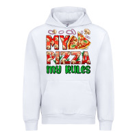 White my pizza  my rules Urban Hoodie - AdoDesignShop