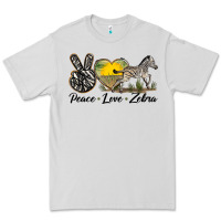 Dove Grey peace love zebra Premium Tee - LillyAllenDesigns
