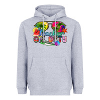 Heather Grey teacher off duty Heavyweight Hoodie - Zillion Design Studio