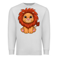 Dove Grey lion Premium Sweatshirt - texasbilliewilder