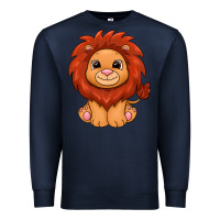 Navy lion Premium Sweatshirt - texasbilliewilder