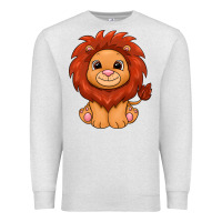 Oatmeal Heather lion Premium Sweatshirt - texasbilliewilder