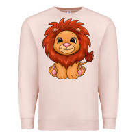 Pale Pink lion Premium Sweatshirt - texasbilliewilder
