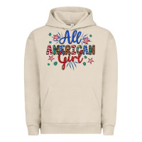 Pigment French Oak all american girl Urban Hoodie - Artiststas