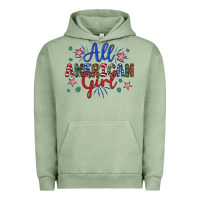 Pigment Oil Green all american girl Urban Hoodie - Artiststas