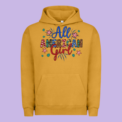 All American Girl Urban Hoodie Designed By Artiststas