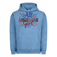 Pigment Pebble Blue all american girl Urban Hoodie - Artiststas