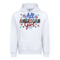 White all american girl Urban Hoodie - Artiststas