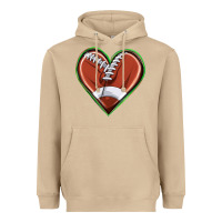 Mushroom football heart Heavyweight Hoodie - texasbilliewilder