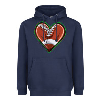 Navy football heart Heavyweight Hoodie - texasbilliewilder