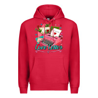 Cardinal love letter with typewriter Premium Hoodie - AdoDesignShop