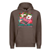 Coffee love letter with typewriter Premium Hoodie - AdoDesignShop