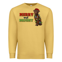Antique Gold merry and bright labrador Premium Sweatshirt - RanaPortraitStore