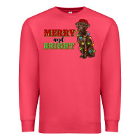 Cardinal merry and bright labrador Premium Sweatshirt - RanaPortraitStore