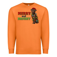 Carrot merry and bright labrador Premium Sweatshirt - RanaPortraitStore