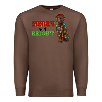 Chestnut merry and bright labrador Premium Sweatshirt - RanaPortraitStore