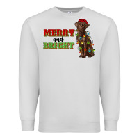 Dove Grey merry and bright labrador Premium Sweatshirt - RanaPortraitStore