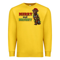 Lemon merry and bright labrador Premium Sweatshirt - RanaPortraitStore