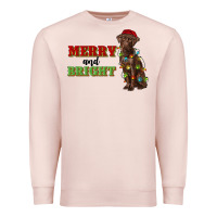 Merry And Bright Labrador Premium Sweatshirt | Teevron